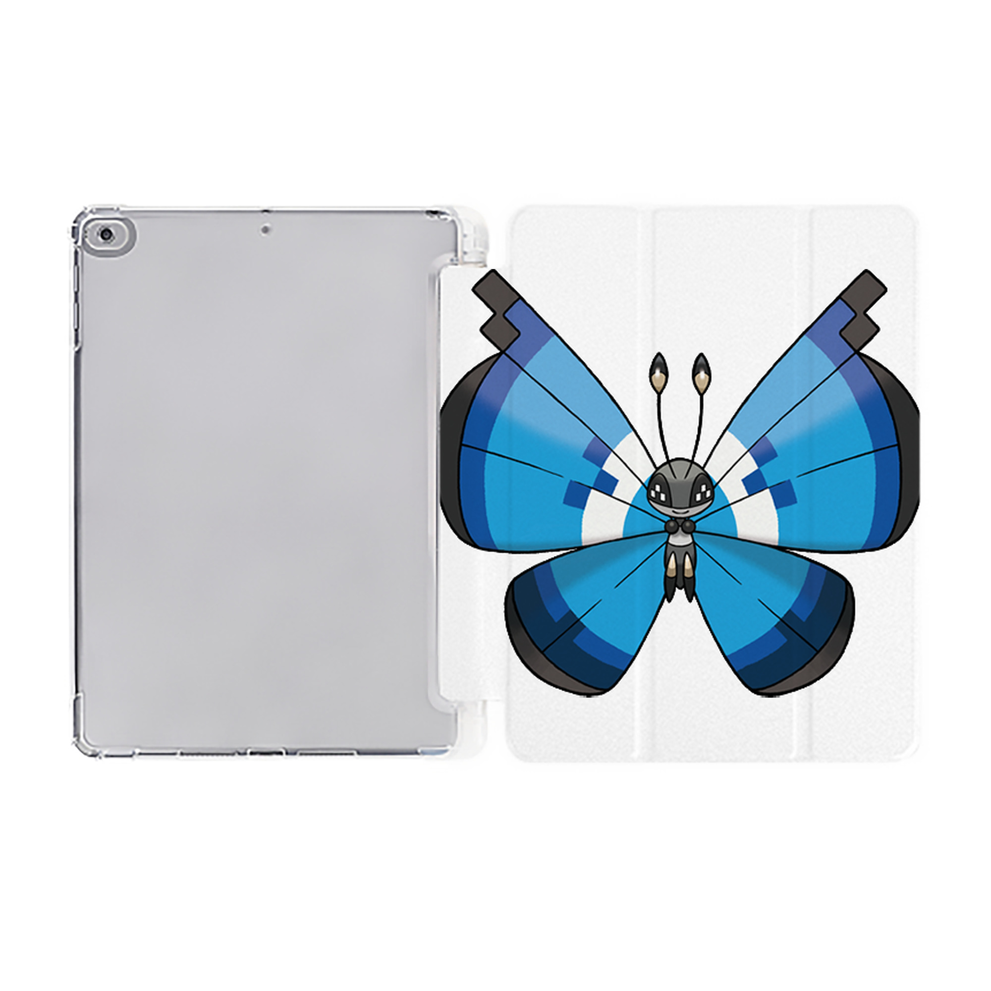 （画像用） ポケットモンスター Pokémon IPad ケース ペン収納付き 三つ折りスタンド PUレザー×シリコン 対応機種9.5/10.5/10.9インチ